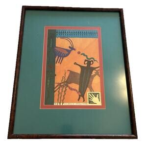 Mythic Christina Nichols “Cave Man I” Framed Art Signed Limited Print #189/500